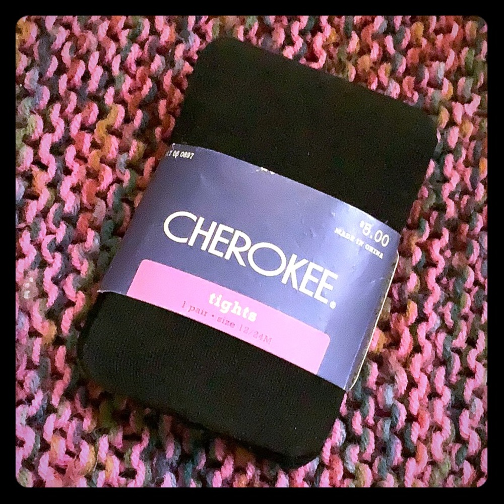 One pair Cherokee size 12 to 24 months tights